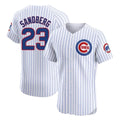 Cooneas C.Cubs #23 Ryne Sandberg Player White Limited Elite Home Game Stitched Jerseys