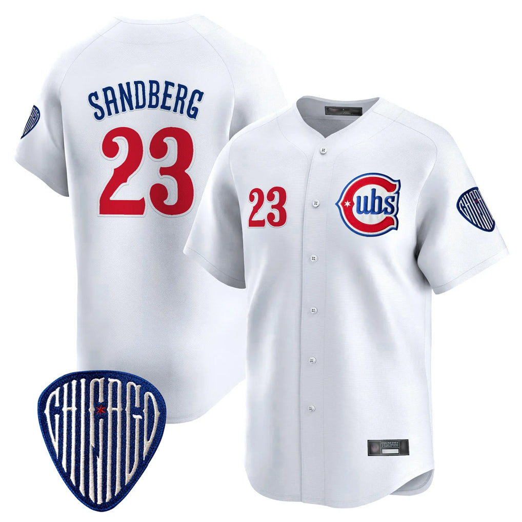 Cooneas C.Cubs #23 Ryne Sandberg Player White Vapor Premier Limited Home Stitched Jerseys