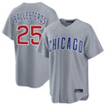 Cooneas C.Cubs #25 Mois¡§|s Ballesteros Player Gray Home Game Stitched Jerseys
