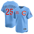 Cooneas C.Cubs #25 Mois¡§|s Ballesteros Player Light Blue Limited Home Stitched Jerseys