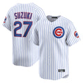 Cooneas C.Cubs #27 Seiya Suzuki Player White Limited Home Game Stitched Jerseys