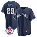 Cooneas C.Cubs #29 Michael Busch Player Navy 150th Anniversary City Connect Home Game Stitched Jerseys