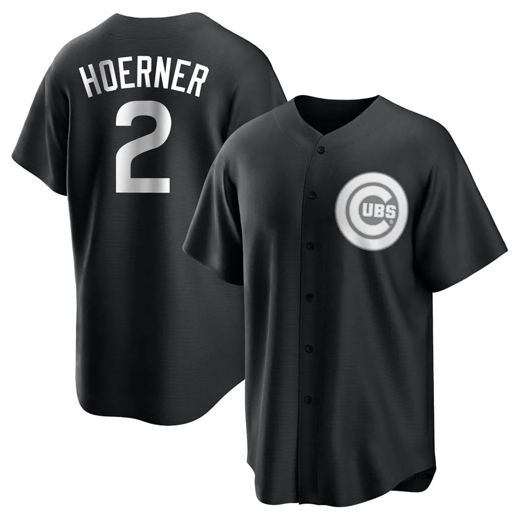Cooneas C.Cubs #2 Nico Hoerner Player Black Game Stitched Jerseys