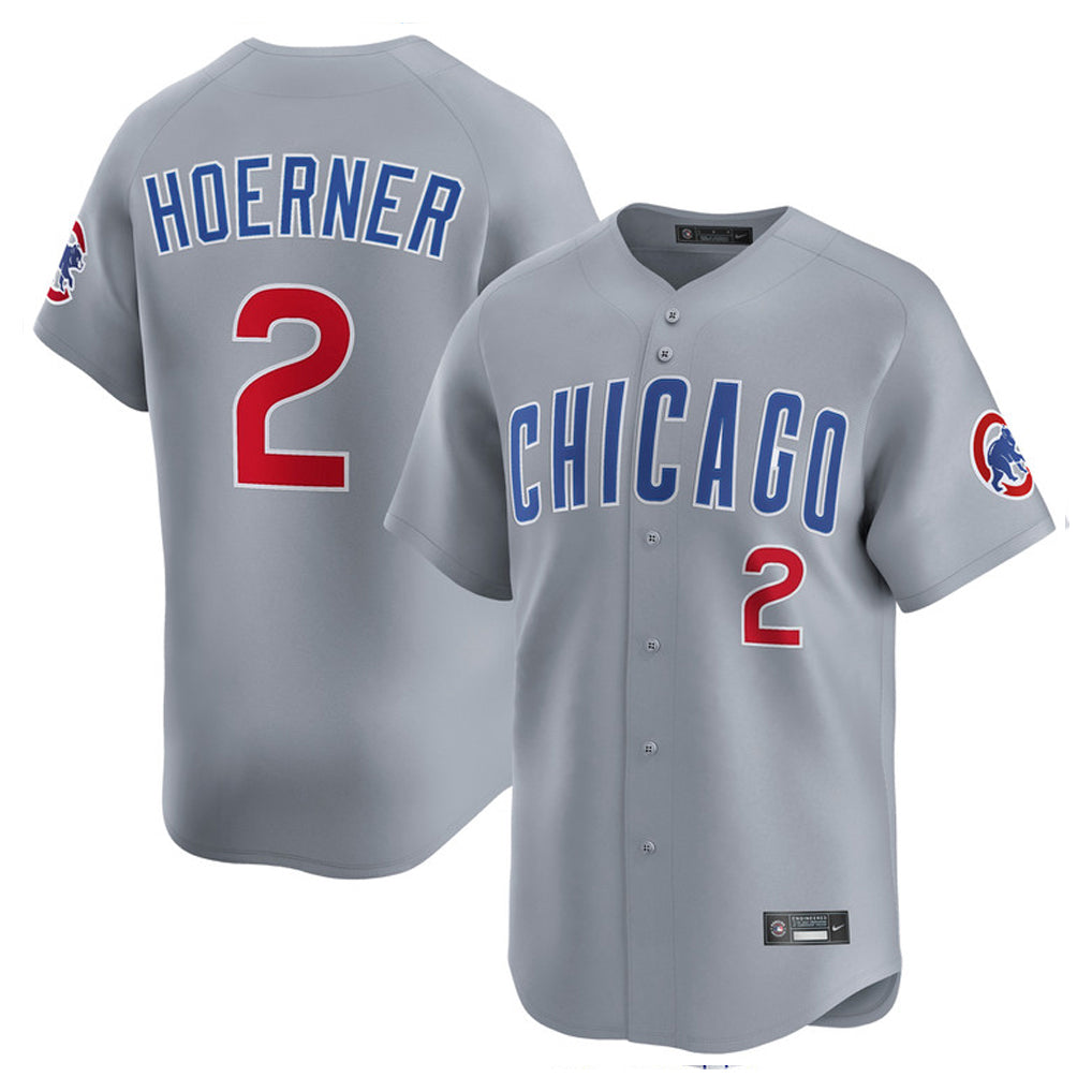 Cooneas C.Cubs #2 Nico Hoerner Player Gray Road Limited Home Stitched Jerseys