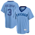 Cooneas C.Cubs #3 Alex Bregman Blue T-shirt Cooperstown Collection Limited Stitched Jerseys