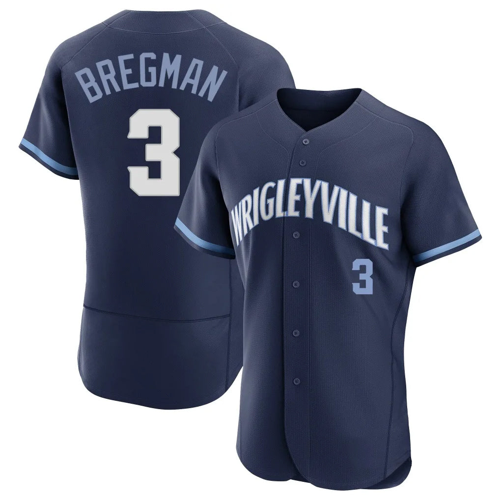Cooneas C.Cubs #3 Alex Bregman Navy City Connect Limited Elite Home Stitched Jerseys