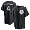 Cooneas C.Cubs #4 Pete Crow-Armstrong Player Black Game Stitched Jerseys