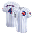 Cooneas C.Cubs #4 Pete Crow-Armstrong Player White Limited Elite Home Game Stitched Jerseys