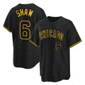 Cooneas C.Cubs #6 Matt Shaw Player Black Snake Skin City Game Stitched Jerseys