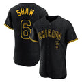 Cooneas C.Cubs #6 Matt Shaw Player Black Snake Skin City Limited Elite Home Game Stitched Jerseys