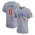 Cooneas C.Cubs #6 Matt Shaw Player Gray Road Limited Elite Home Stitched Jerseys