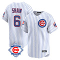 Cooneas C.Cubs #6 Matt Shaw Player White 150th Anniversary Limited Home Game Stitched Jerseys