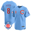 Cooneas C.Cubs #8 Ian Happ Player Light Blue 150th Anniversary Limited Home Stitched Jerseys