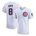 Cooneas C.Cubs #8 Ian Happ Player White Limited Elite Home Game Stitched Jerseys