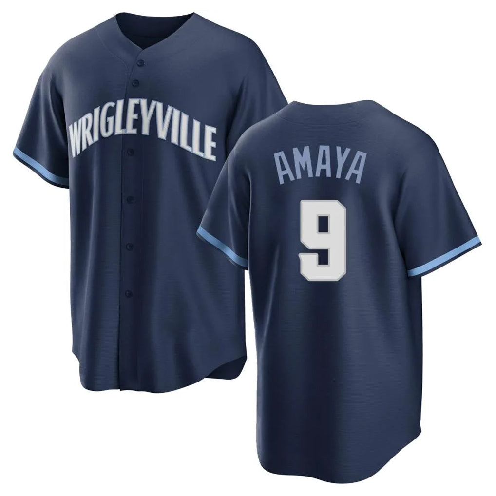 Cooneas C.Cubs #9 Miguel Amaya Player Navy City Connect Home Game Stitched Jerseys