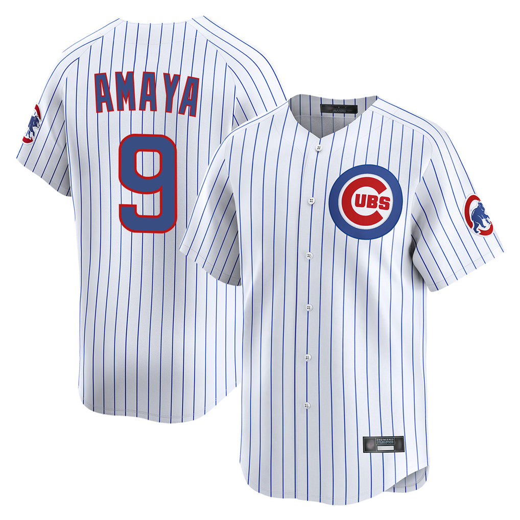 Cooneas C.Cubs #9 Miguel Amaya Player White Limited Home Game Stitched Jerseys