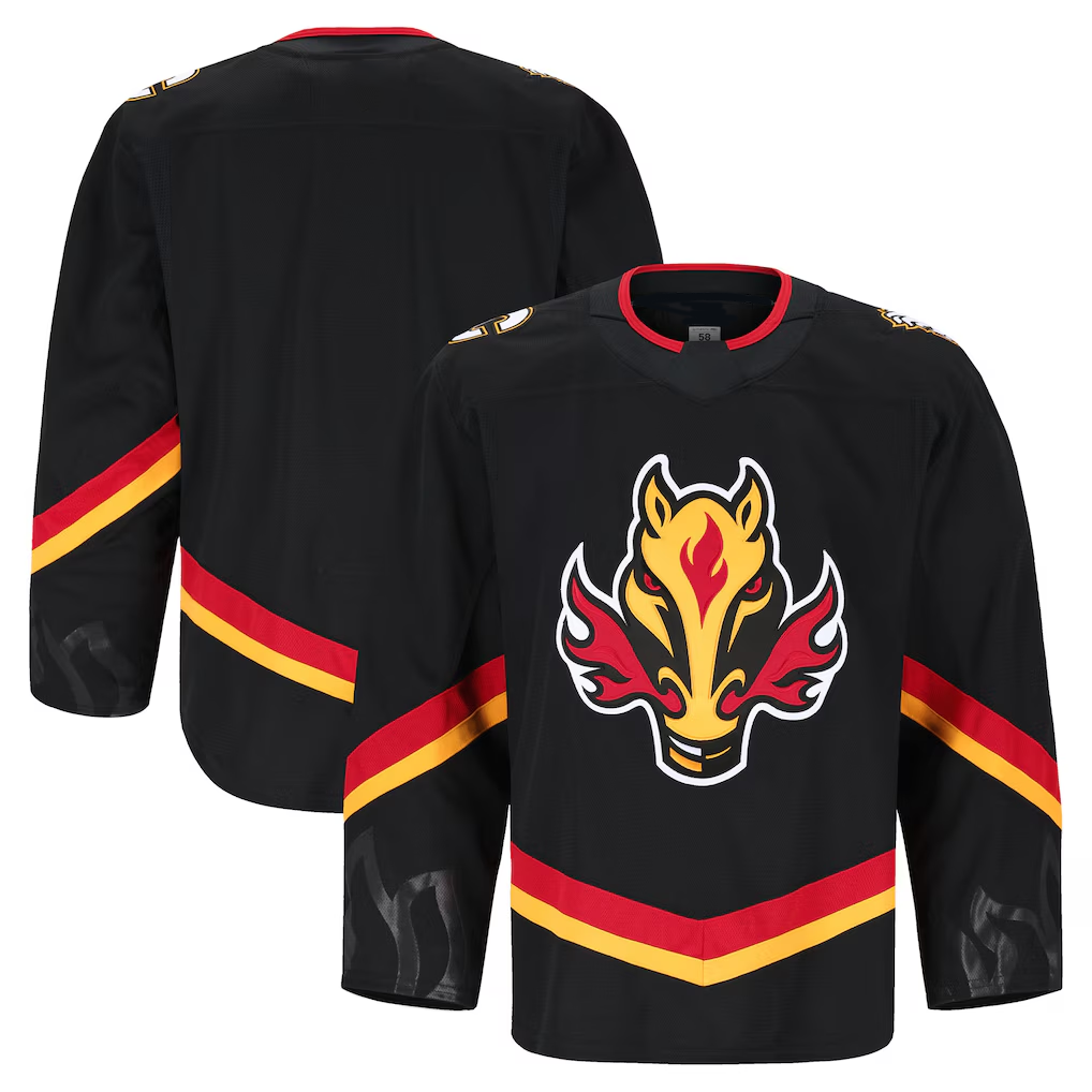Cooneas C.Flames Black Alternate Authentic Pro Jerseys
