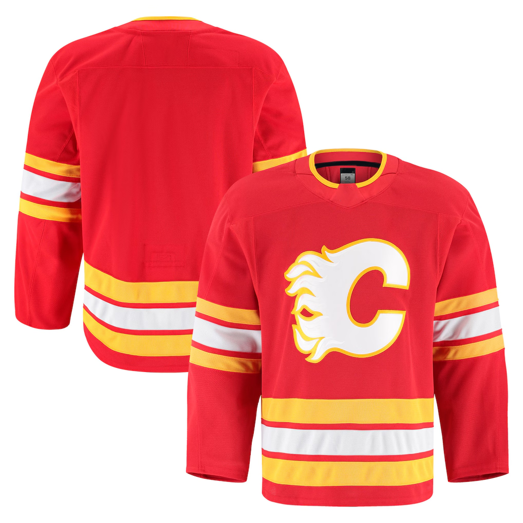 Cooneas C.Flames Red Home Authentic Pro Jerseys