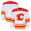 Cooneas C.Flames White Away Authentic Pro Jerseys