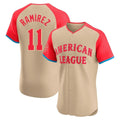 Cooneas C.Guardians #11 Jose Ramirez Player Cream American League All-Star Limited Elite Home Stitched Jerseys