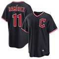 Cooneas C.Guardians #11 Jose Ramirez Player Navy Home Game Stitched Jerseys