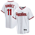 Cooneas C.Guardians #11 Jose Ramirez Player White Game Home Stitched Jerseys