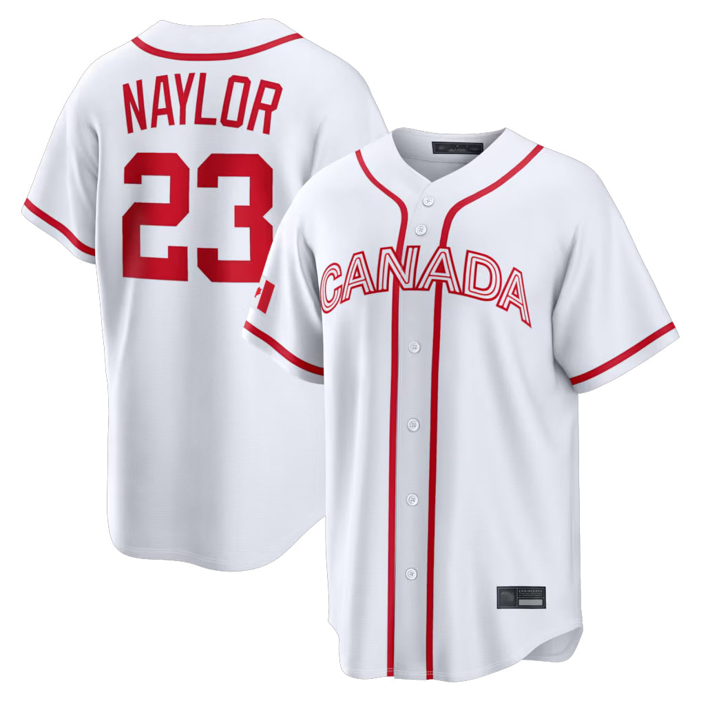 Cooneas C.Guardians #23 Bo Naylor Player White World Classic Home Game Stitched Jerseys