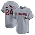 Cooneas C.Guardians #24 Triston McKenzie Player Gray Road Limited Home Stitched Jerseys