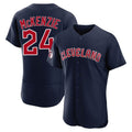 Cooneas C.Guardians #24 Triston McKenzie Player Navy Limited Elite Home Stitched Jerseys