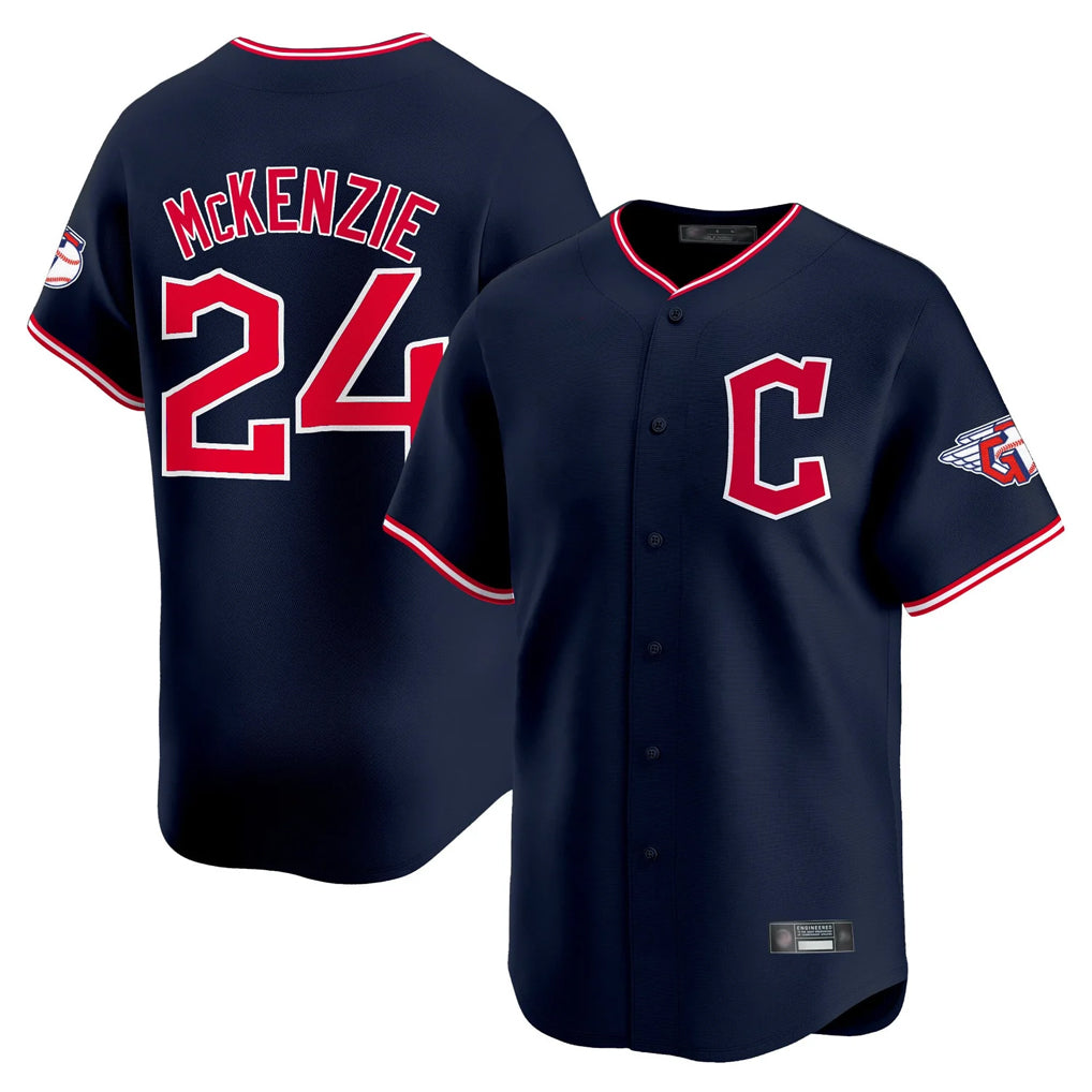 Cooneas C.Guardians #24 Triston McKenzie Player Navy Limited Home Stitched Jerseys