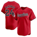 Cooneas C.Guardians #24 Triston McKenzie Player Red Limited Home Stitched Jerseys