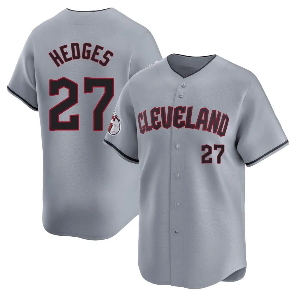 Cooneas C.Guardians #27 Austin Hedges Player Gray Road Limited Home Stitched Jerseys