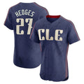 Cooneas C.Guardians #27 Austin Hedges Player Navy City Connect Limited Elite Home Stitched Jerseys