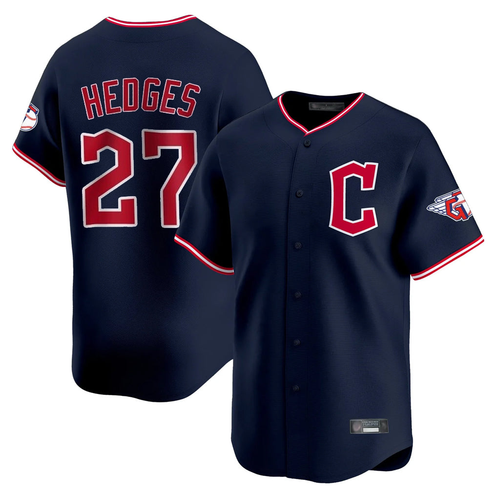 Cooneas C.Guardians #27 Austin Hedges Player Navy Limited Home Stitched Jerseys