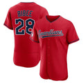 Cooneas C.Guardians #28 Tanner Bibee Player Red Limited Elite Home Stitched Jerseys