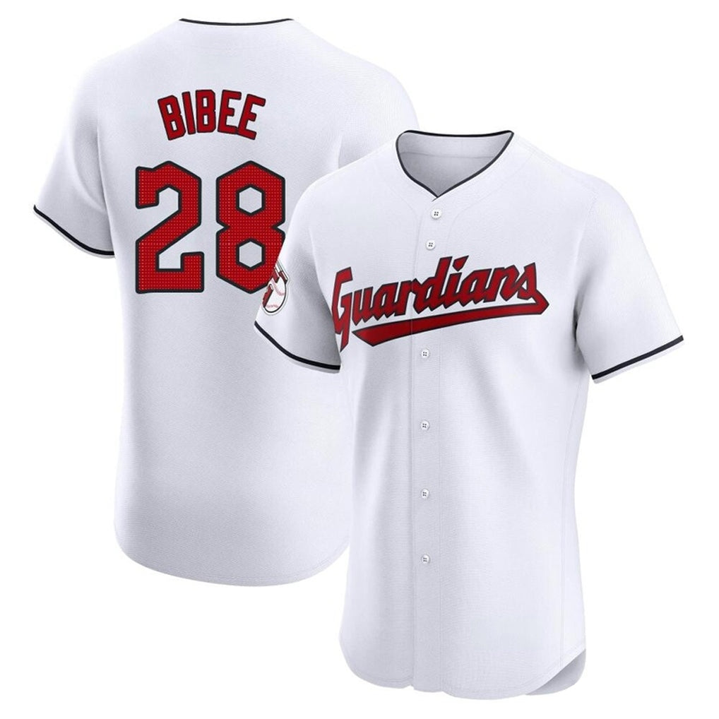 Cooneas C.Guardians #28 Tanner Bibee Player White Limited Elite Home Stitched Jerseys