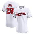 Cooneas C.Guardians #28 Tanner Bibee Player White Limited Elite Home Stitched Jerseys