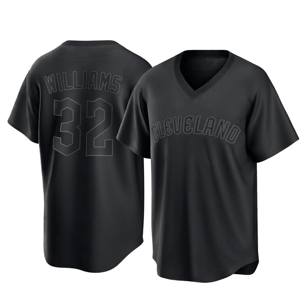 Cooneas C.Guardians #32 Gavin Williams Player Black T-shirt Home Game Stitched Jerseys