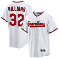 Cooneas C.Guardians #32 Gavin Williams Player White Game Home Stitched Jerseys