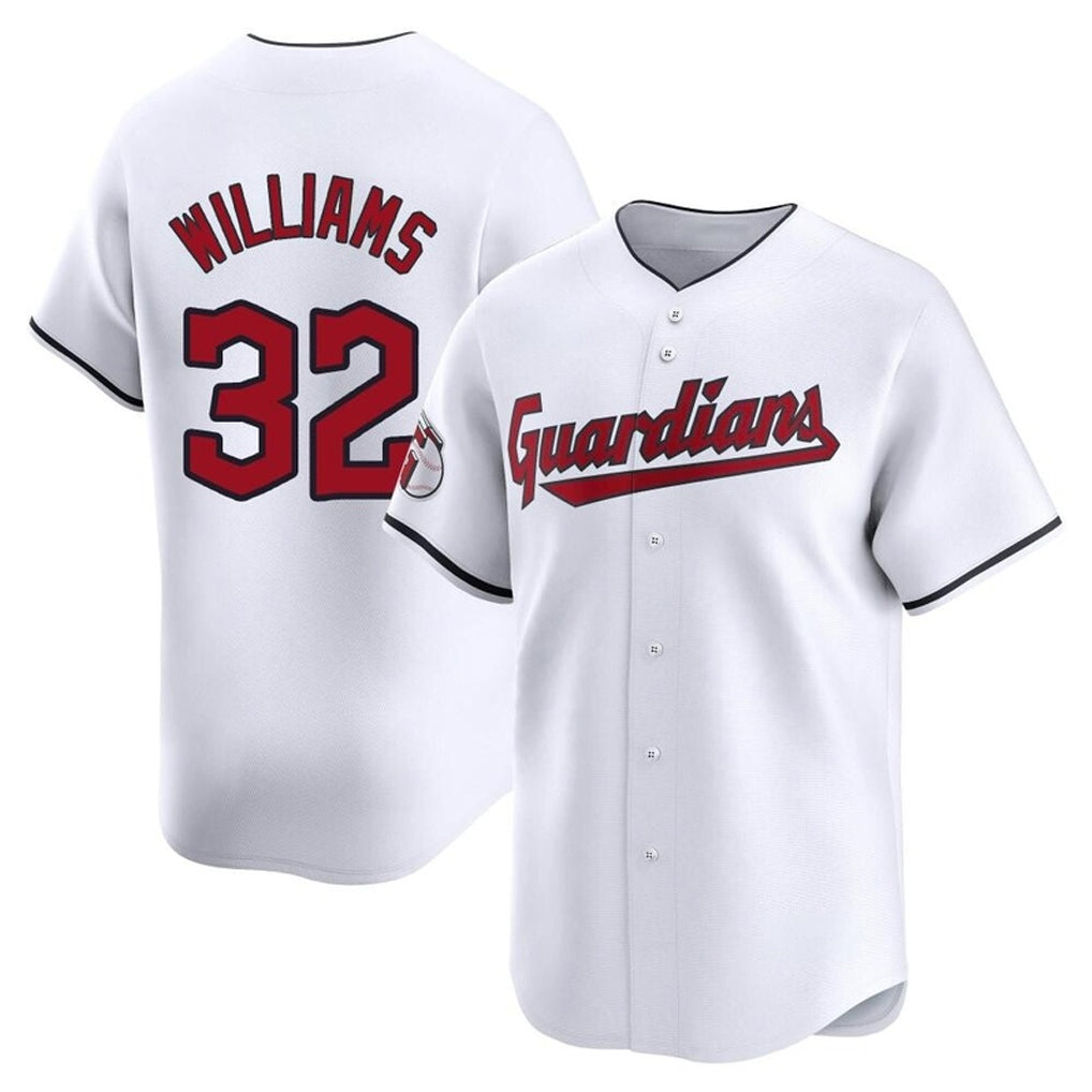 Cooneas C.Guardians #32 Gavin Williams Player White Limited Home Stitched Jerseys