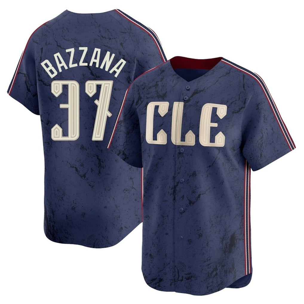 Cooneas C.Guardians #37 Travis Bazzana Player Navy City Connect Limited Home Stitched Jerseys