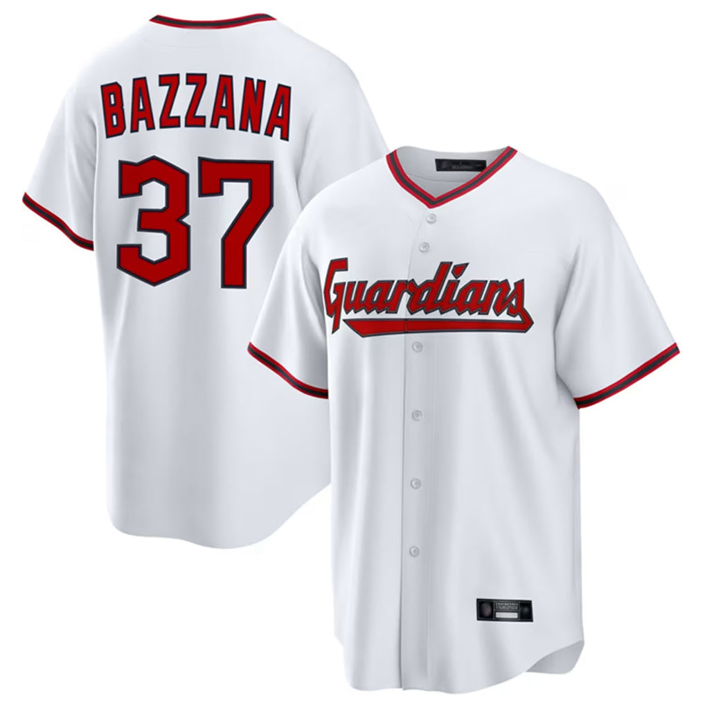 Cooneas C.Guardians #37 Travis Bazzana Player White Game Home Stitched Jerseys