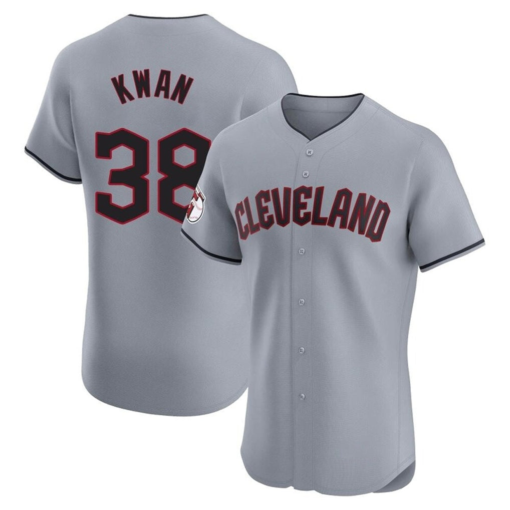 Cooneas C.Guardians #38 Steven Kwan Player Gray Road Limited Elite Home Stitched Jerseys