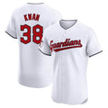 Cooneas C.Guardians #38 Steven Kwan Player White Limited Elite Home Stitched Jerseys