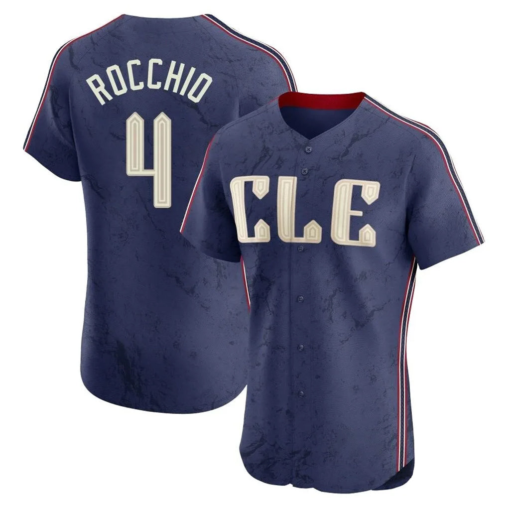 Cooneas C.Guardians #4 Brayan Rocchio Player Navy City Connect Limited Elite Home Stitched Jerseys
