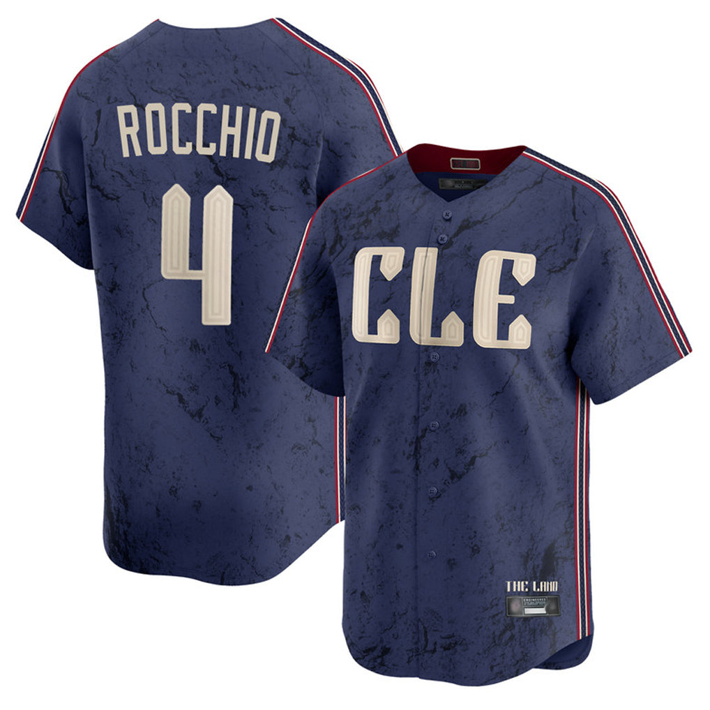 Cooneas C.Guardians #4 Brayan Rocchio Player Navy City Connect Limited Home Stitched Jerseys