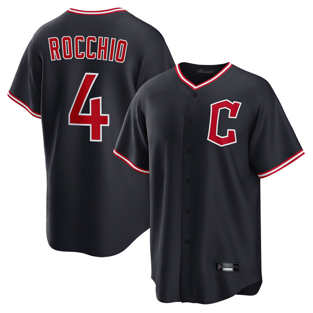 Cooneas C.Guardians #4 Brayan Rocchio Player Navy Home Game Stitched Jerseys