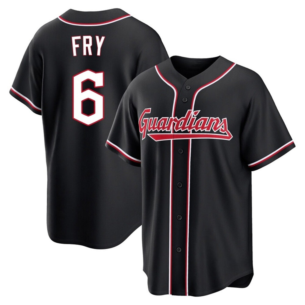 Cooneas C.Guardians #6 David Fry Player Black Fashion Out Home Game Stitched Jerseys