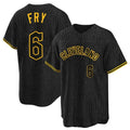 Cooneas C.Guardians #6 David Fry Player Black Snake Skin City Home Game Stitched Jerseys