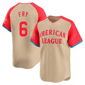 Cooneas C.Guardians #6 David Fry Player Cream American League All-Star Limited Home Stitched Jerseys